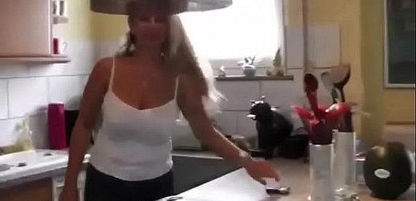  German Big Tit Mom Seduce Big Dick Young Son To Fuck